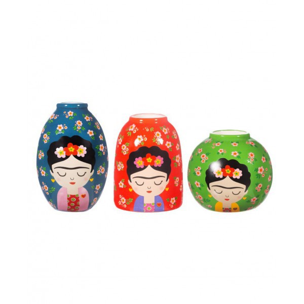 Sass & Belle - Floreros Frida Floral - Set De 3