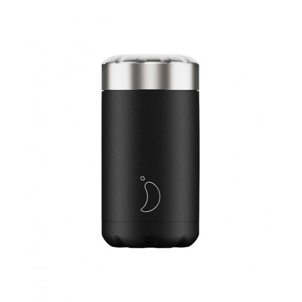 Chilly's Bottles - Solid Matte Black Thermos 500 ml