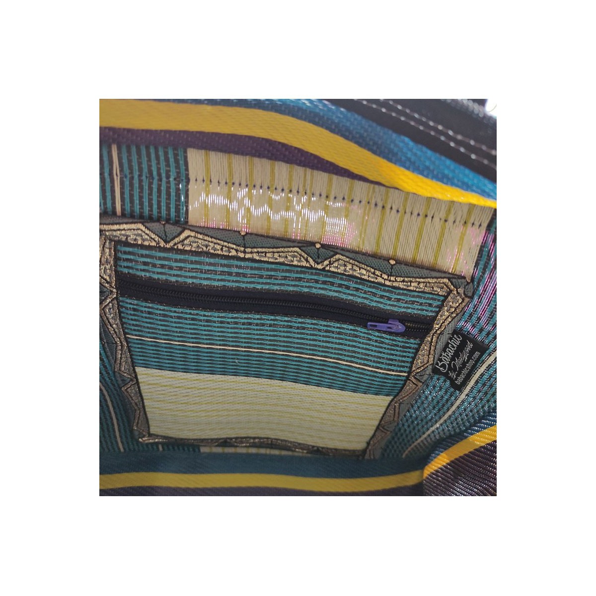 BABACHIC - Mini retro bag with handles - Blue