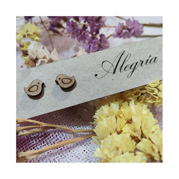 Pendientes Pichí Madera