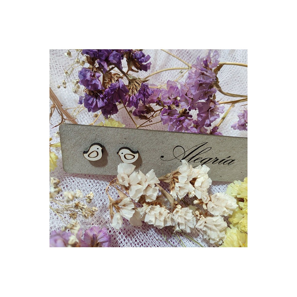 Pendientes Pichí Blanco