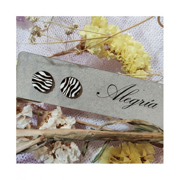 Pendientes Animal Print Cebra