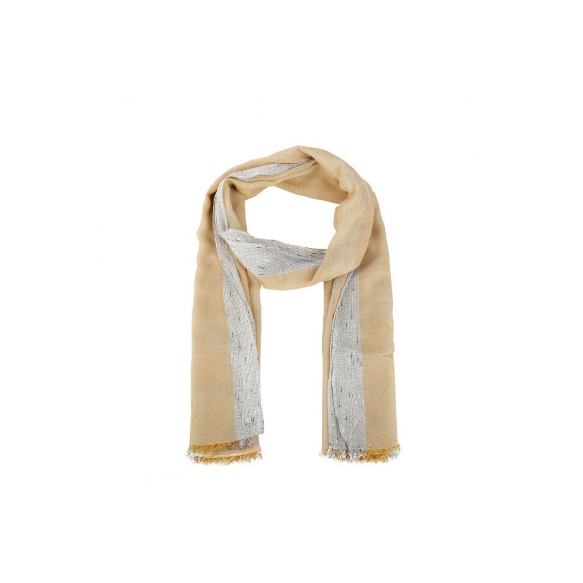 Foulard Rayas Brillo Ocre