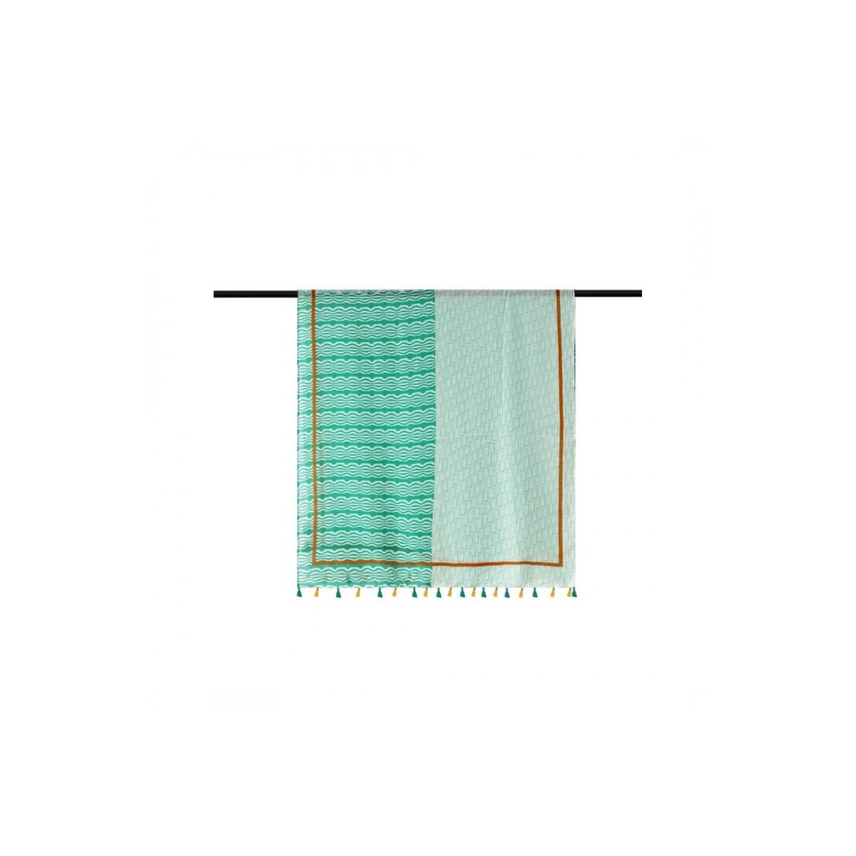 Green Framed Foulard
