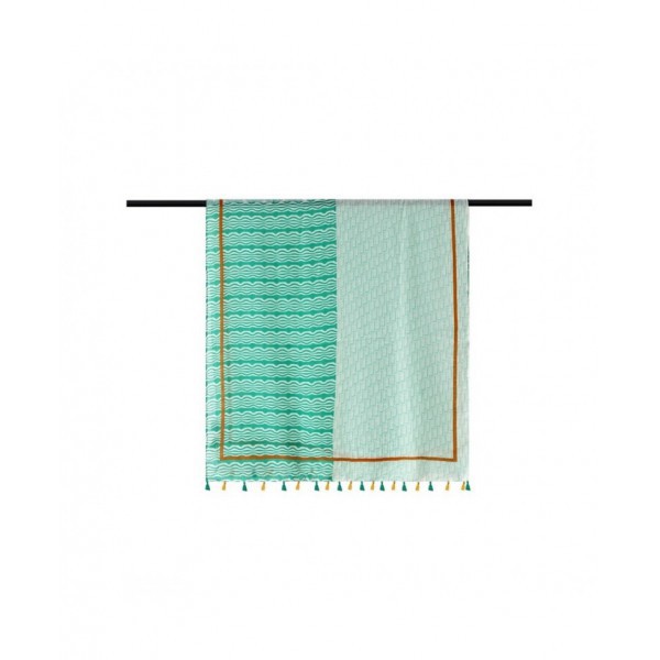 Green Framed Foulard