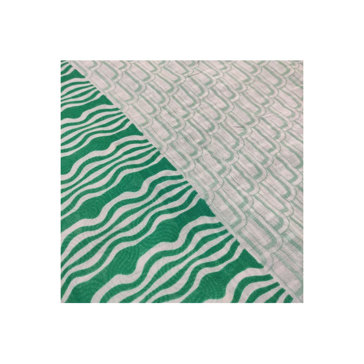 Green Framed Foulard