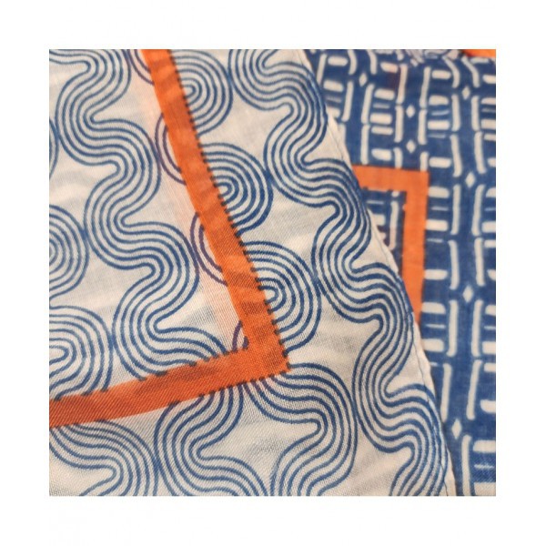 Foulard Enmarcado Azul