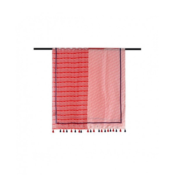 Red Framed Foulard