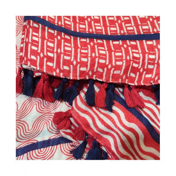 Red Framed Foulard