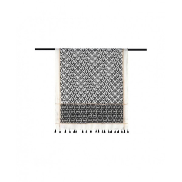 Foulard Black Pompoms