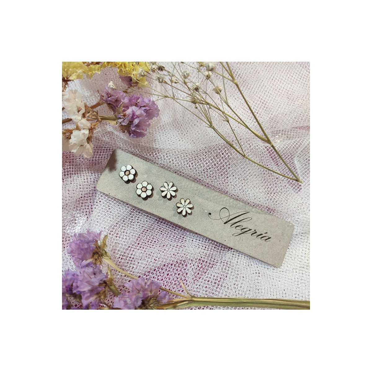 Vintage Petals+Daisy Earrings - 2 sets