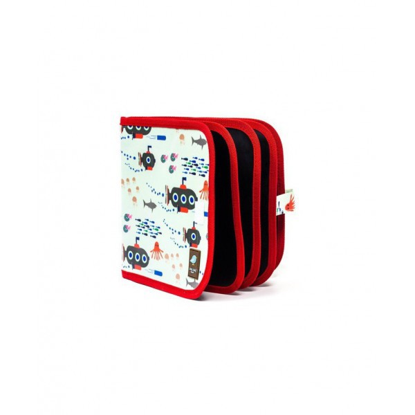 JAQ JAQ BIRD - DOODLE IT & GO CHALK BOOK - SUBMARINE