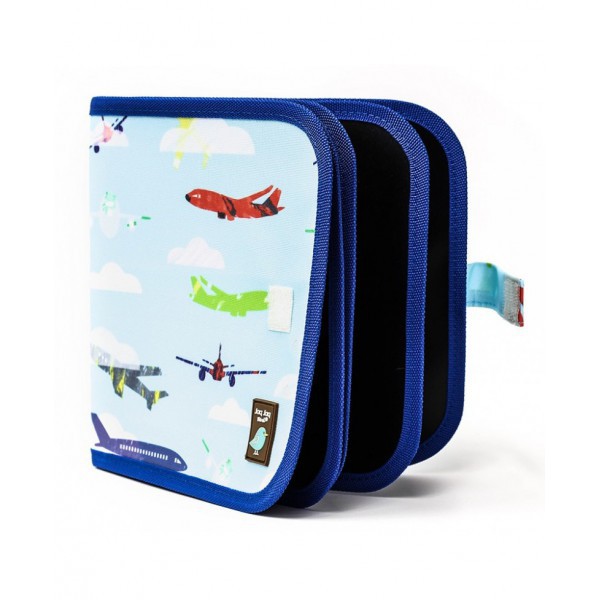 JAQ JAQ BIRD - DOODLE IT & GO CHALK BOOK - PLANES