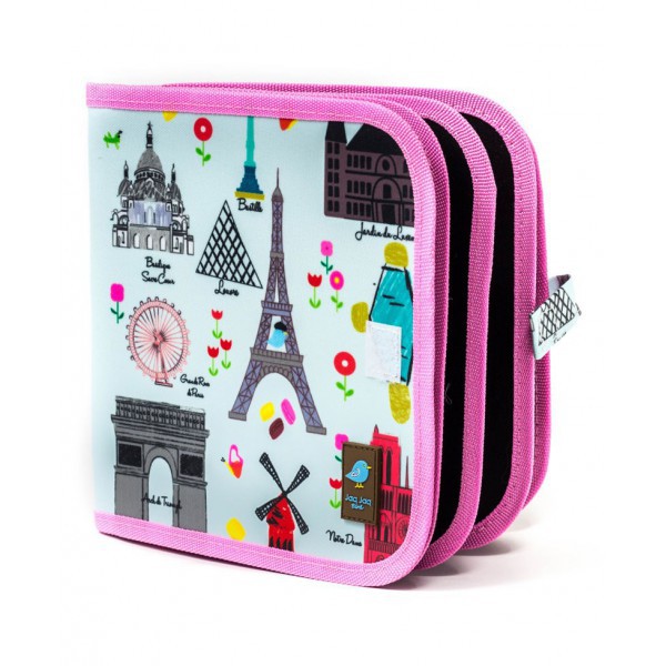 JAQ JAQ BIRD - DOODLE IT & GO CHALK BOOK - PARIS