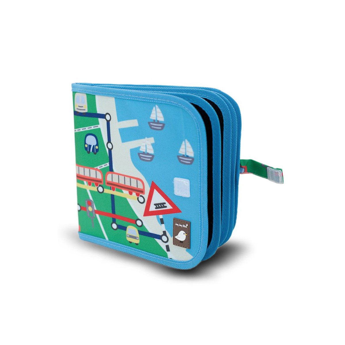 JAQ JAQ BIRD - DOODLE IT & GO CHALK BOOK - TRAINS