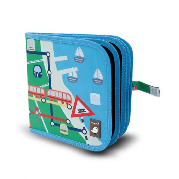 JAQ JAQ BIRD - DOODLE IT & GO CHALK BOOK - TRAINS