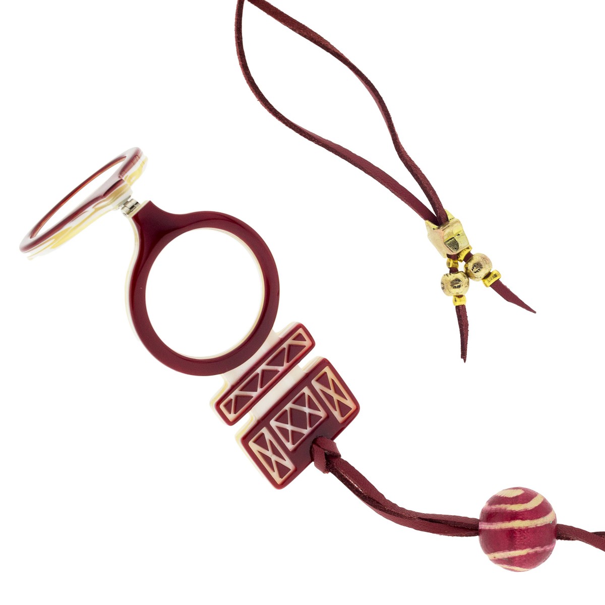 Flippan´Look- Pendant-Glasses Red Tuareg