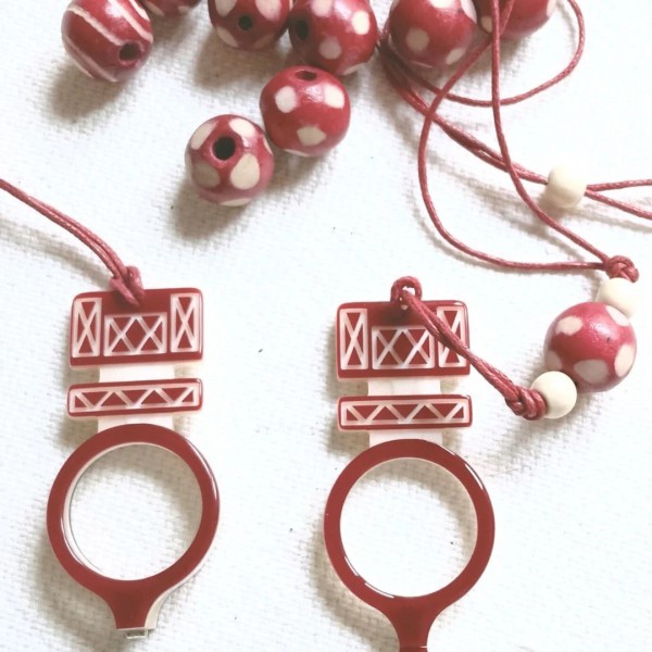 Flippan´Look- Colgante Gafas - Tuareg Rojo