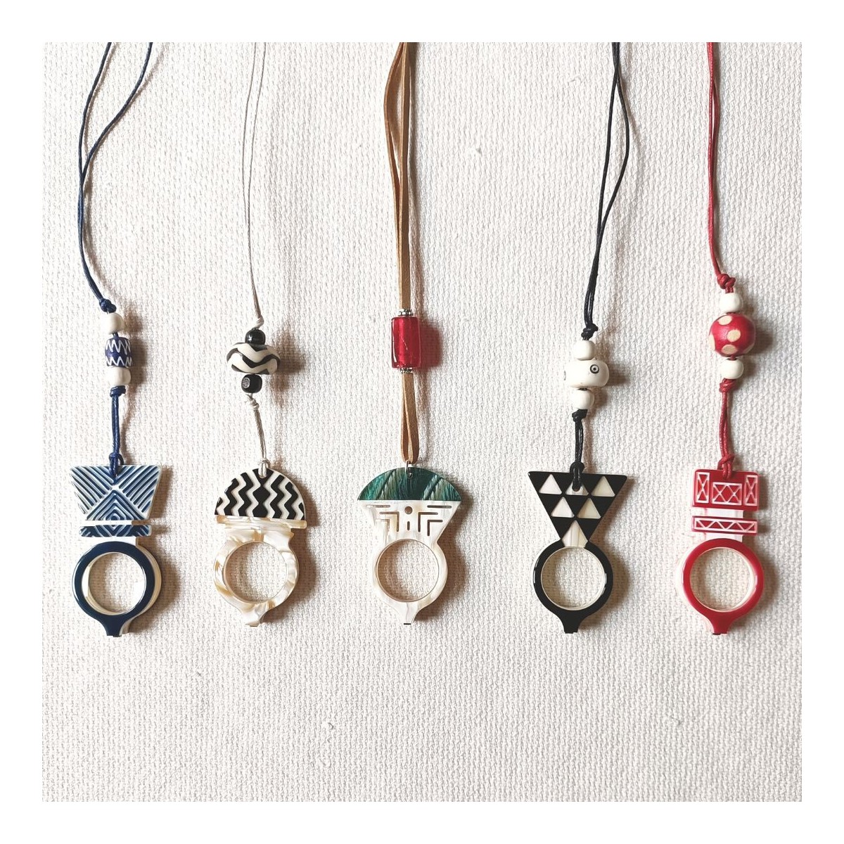 Flippan´Look- Pendant-Glasses Red Tuareg