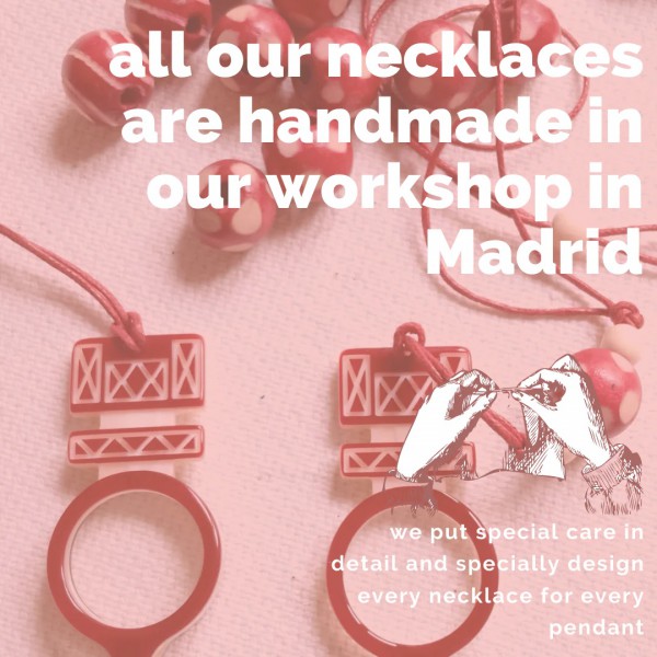 Flippan´Look- Colgante Gafas - Tuareg Rojo