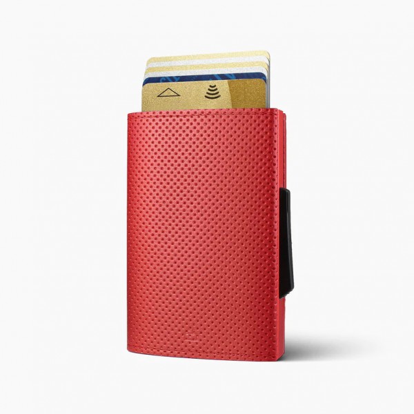 Ögon Cascade Wallet - Automatique Card Holder Red