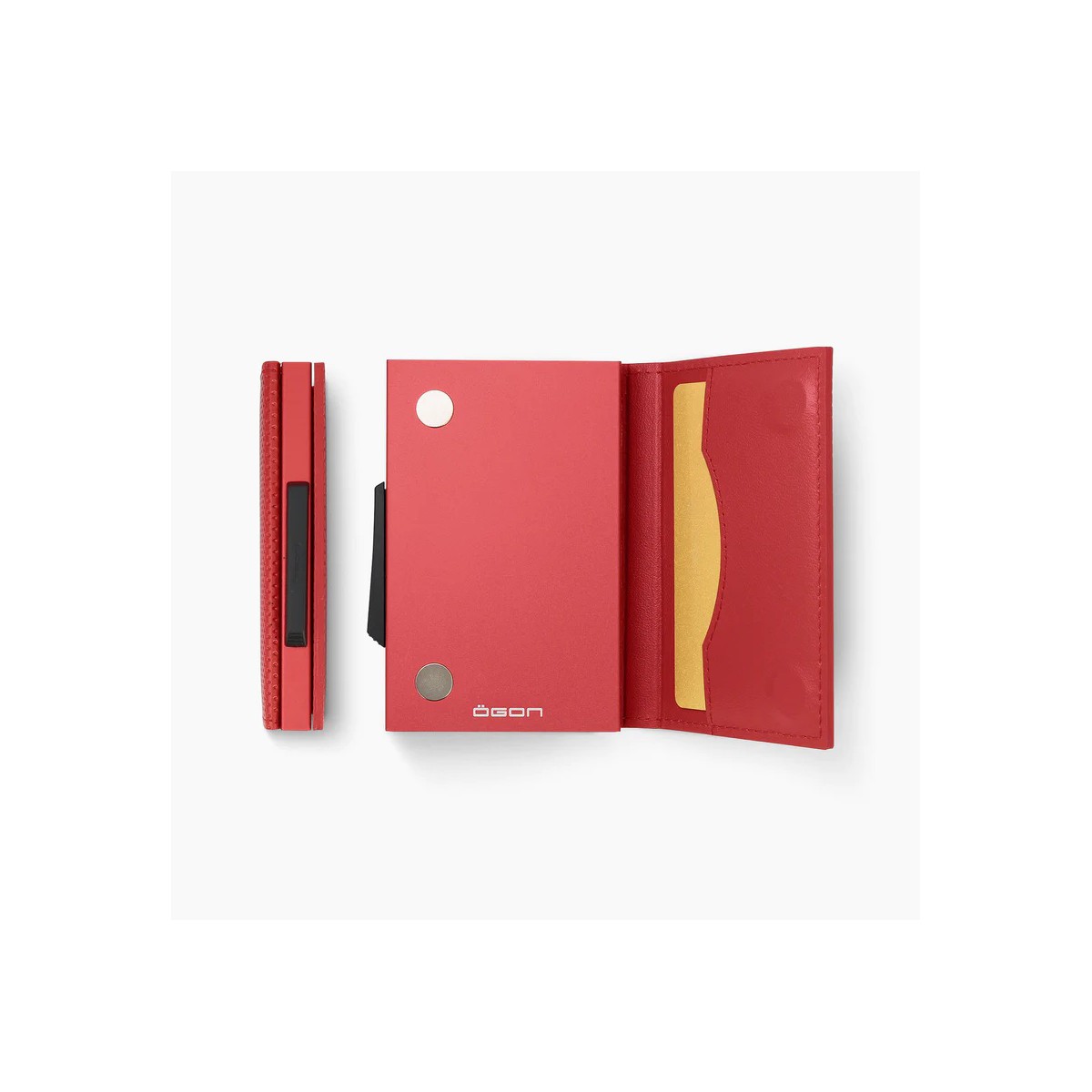 Ögon Cascade Wallet - Automatique Card Holder Red