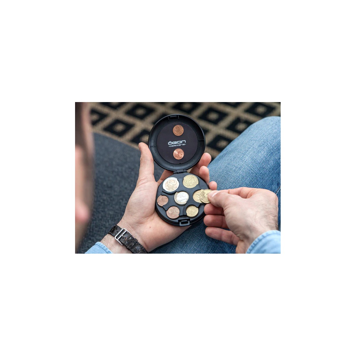 Ögon Euro Coin Dispenser Silver