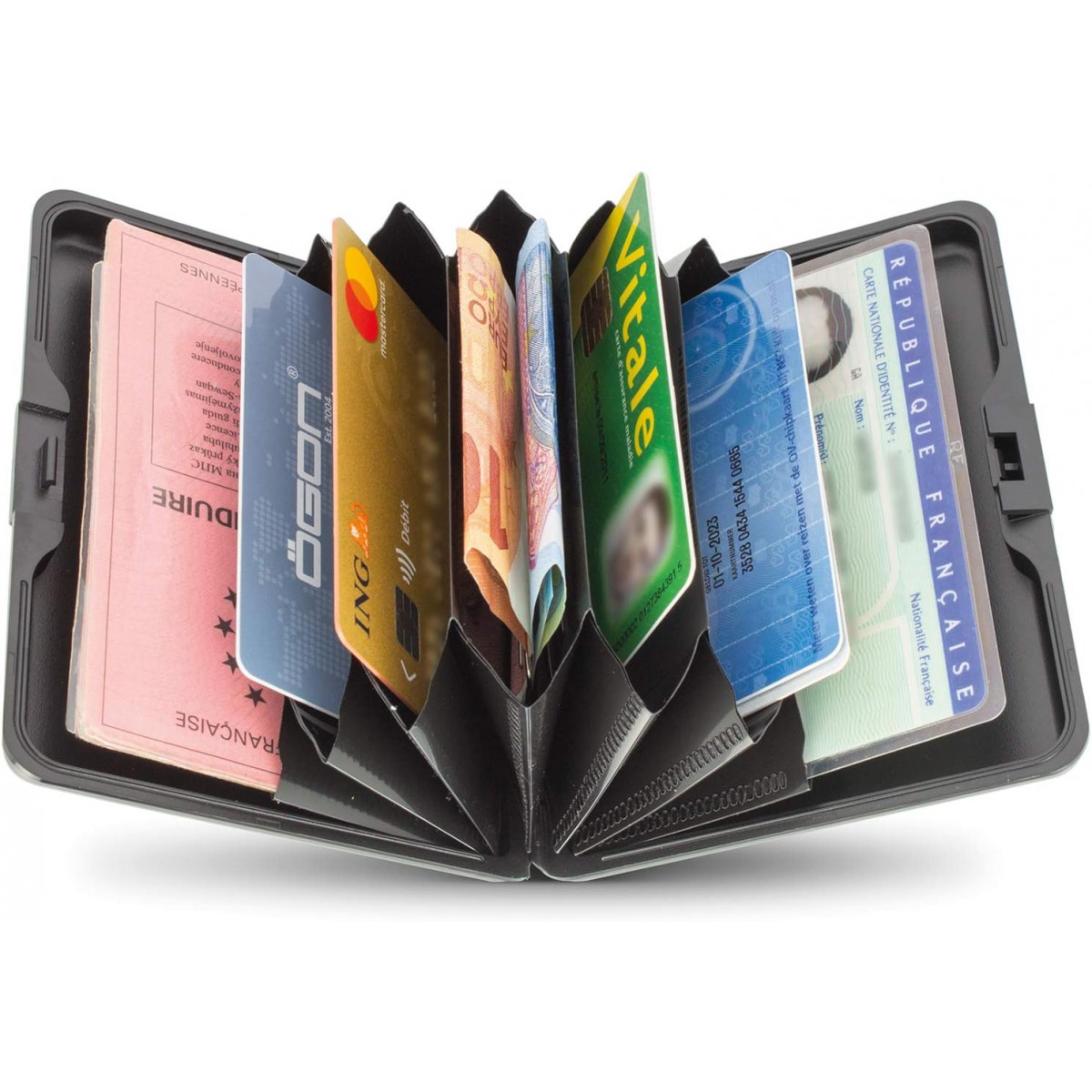 Ögon Big Stockholm Wallet Silver