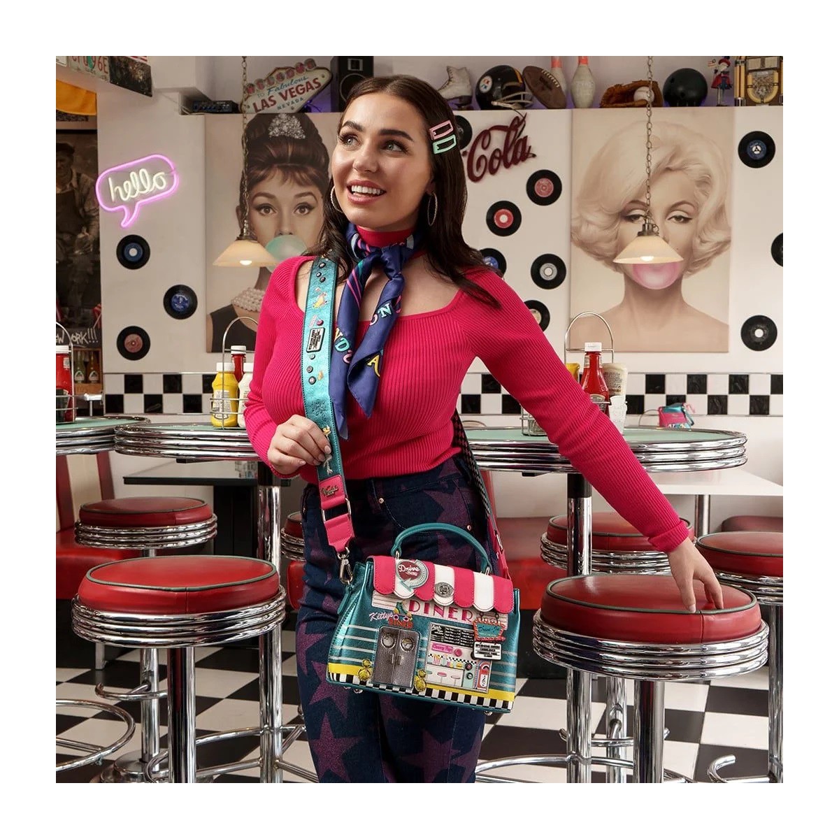 Vendula Kitty´s Diner - Wide Shoulder Strap