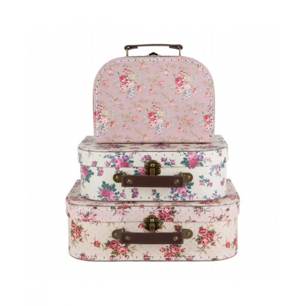 copy of Sass & Belle - Vintage Rose Suitcases -Set of 3