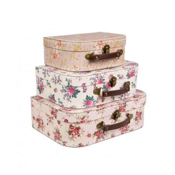 copy of Sass & Belle - Vintage Rose Suitcases -Set of 3