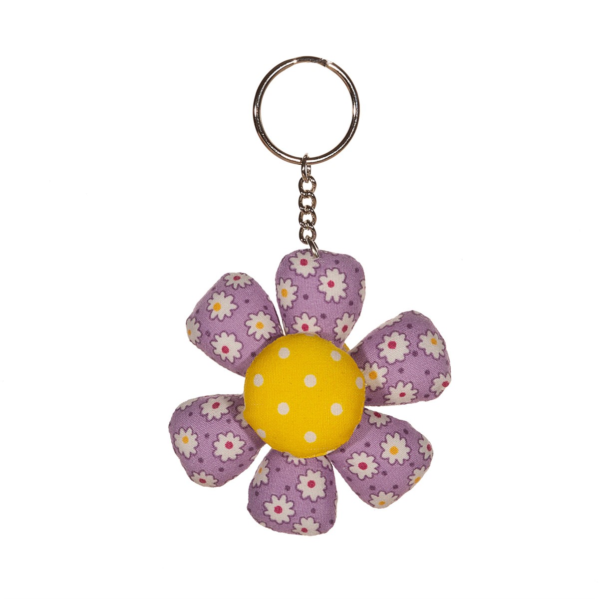 Sass & Belle - Purple Happy Flower Keyring