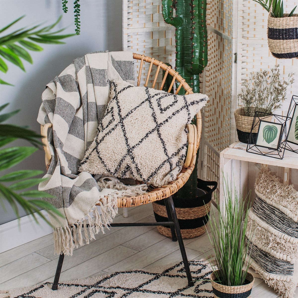 Sass & Belle - Manta a Rayas Scandi Boho