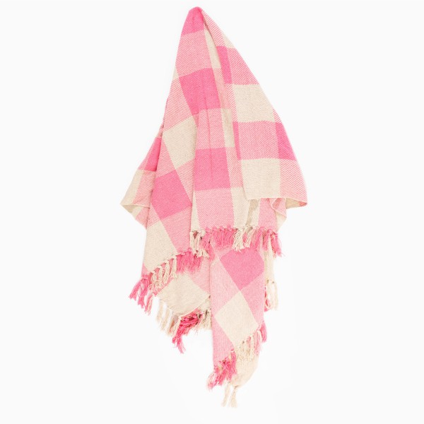 Sass & Belle - Manta de Cuadros Rosas