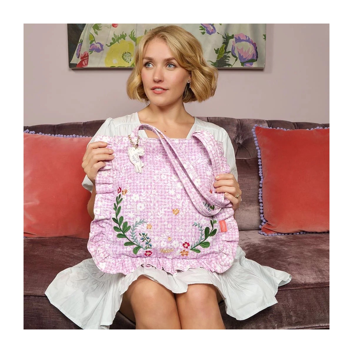 Vendula Woodland Rabbits - Bolso Tote ''Ruffle''