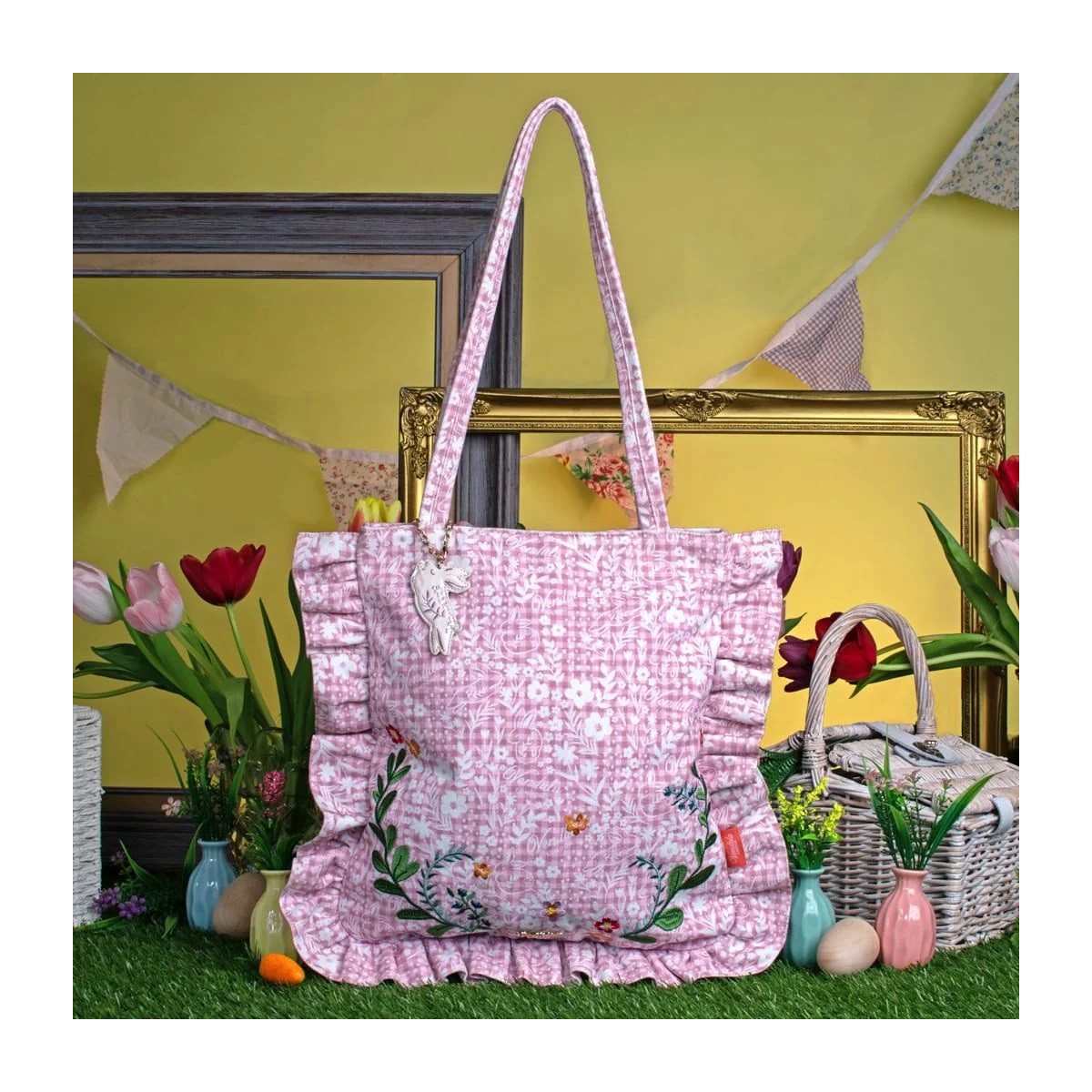 Vendula Woodland Rabbits ''Ruffle''- Tote Bag