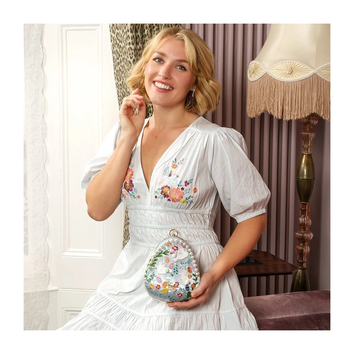 Vendula ''Revel'' Woodland Rabbits - Evening Bag