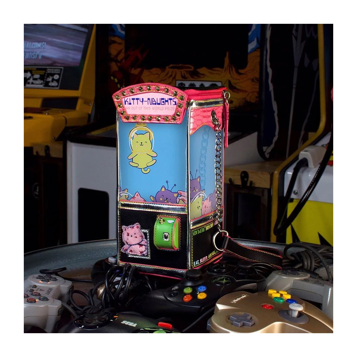 Vendula Arcade ''Kitty-Naughts'' Shoulder Bag