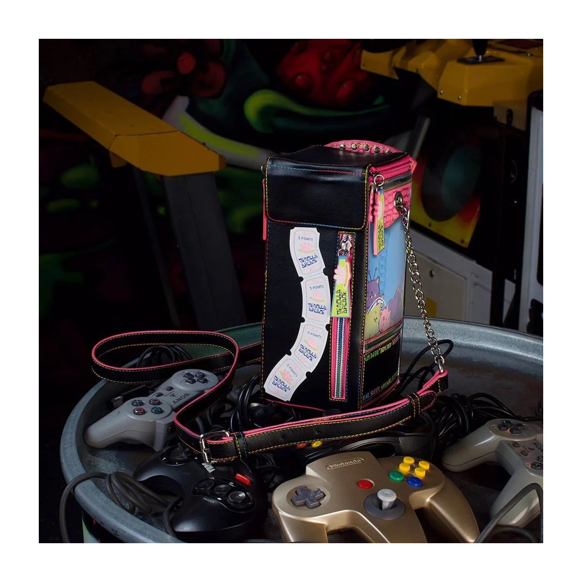 Vendula Arcade ''Kitty-Naughts'' Shoulder Bag