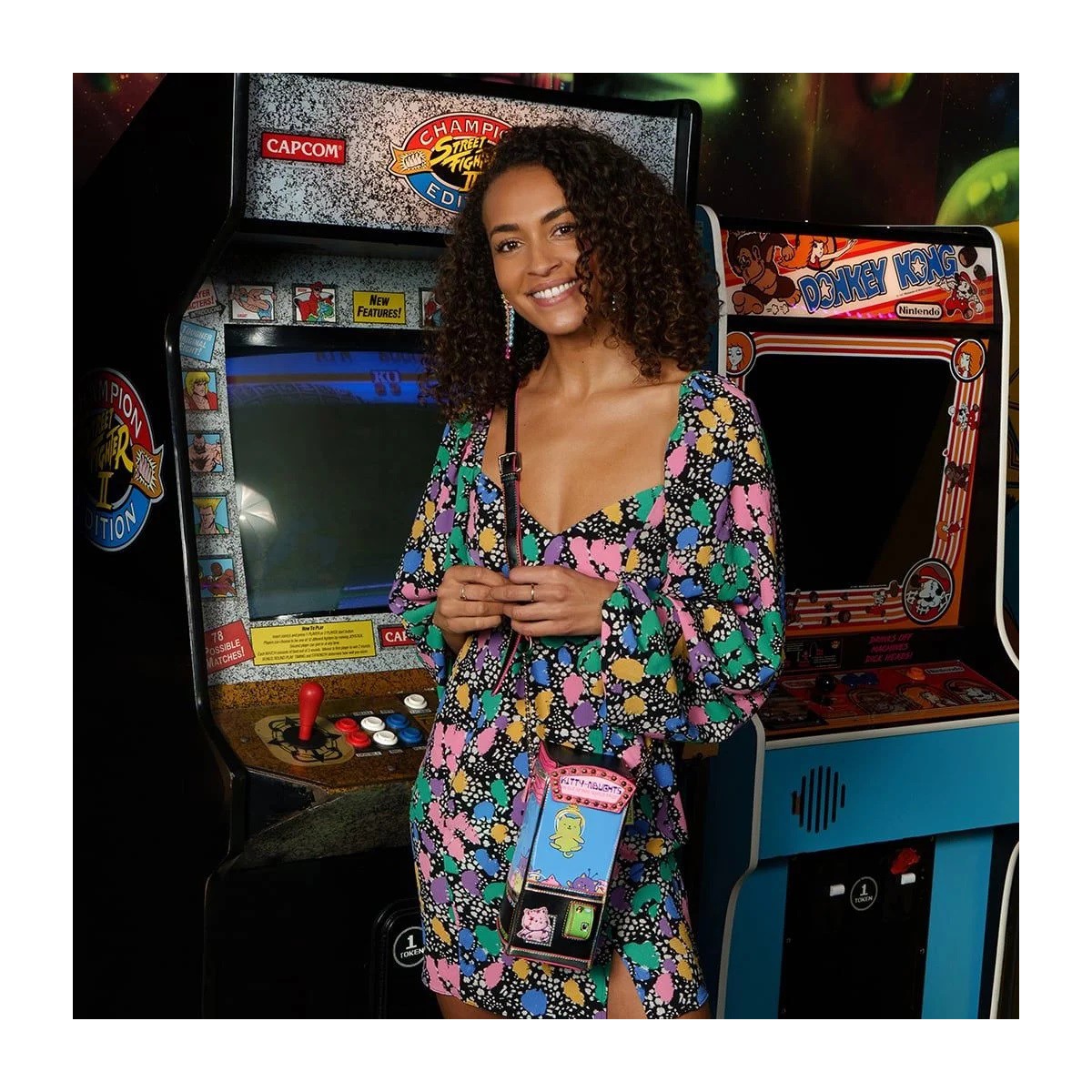 Vendula Arcade ''Kitty-Naughts'' Shoulder Bag