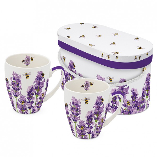 Bees & Lavender - Mug Set with Gift Box