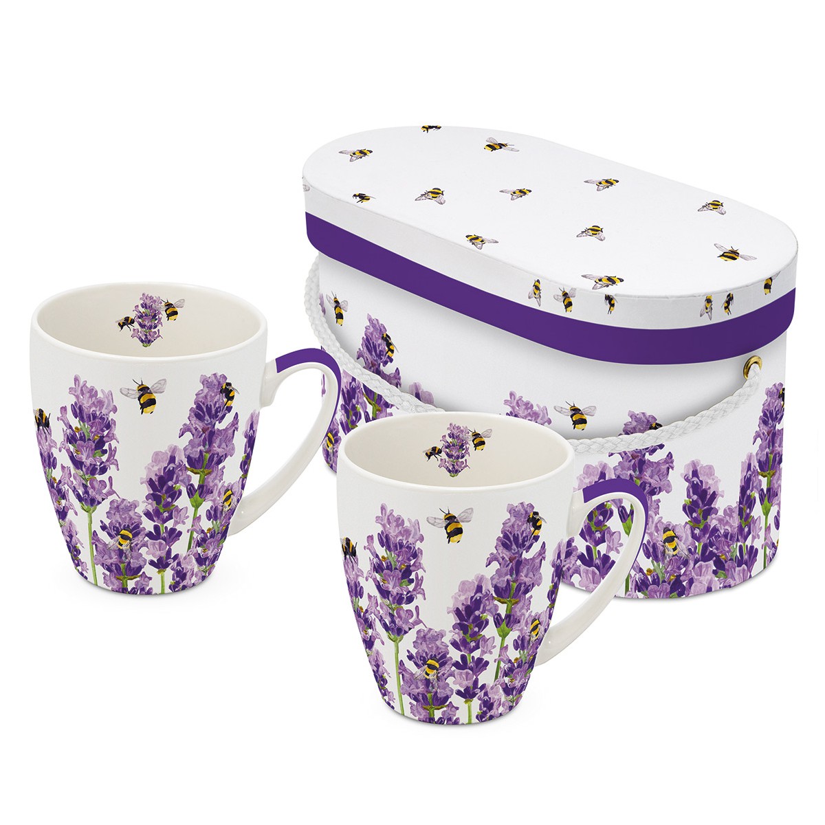 Bees & Lavender - Mug Set with Gift Box