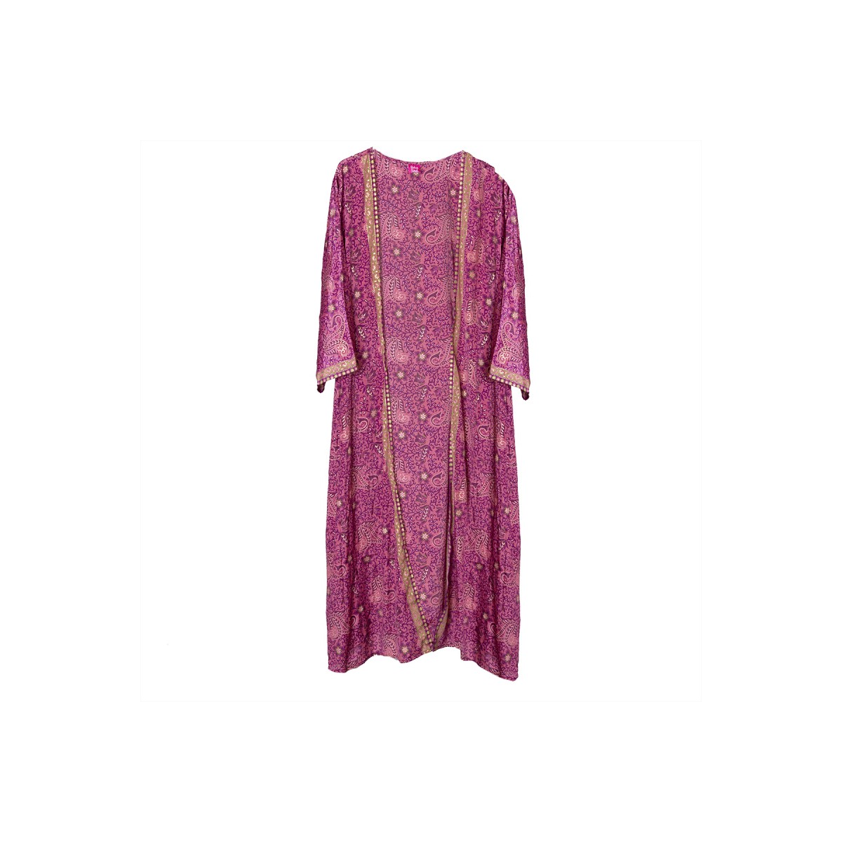 Tantrend Kimono Étnico Floral Fucsia