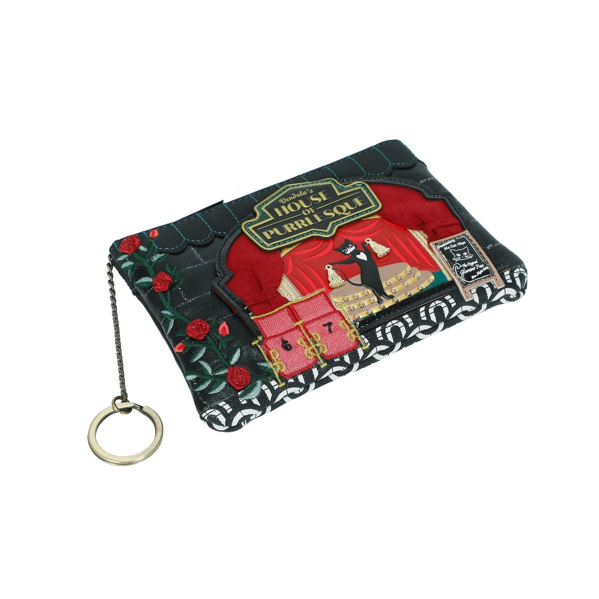 Vendula's Purrlesque Club Zippered Purse