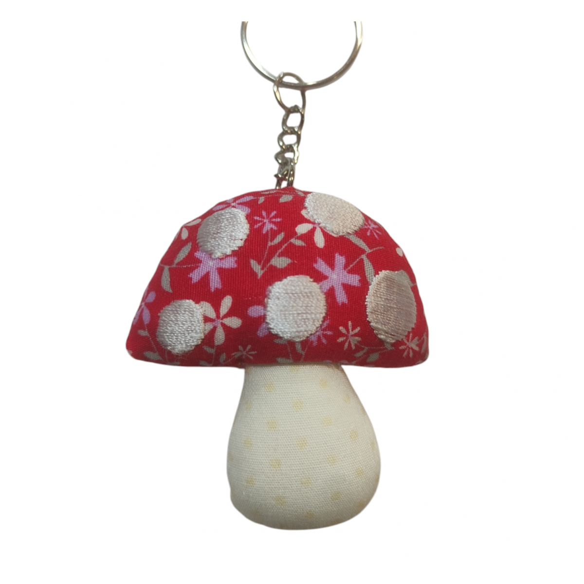 Sass & Belle - Red Mushroom Key Ring - Lilac...