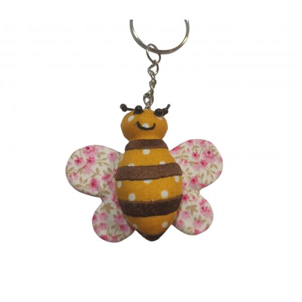 Sass & Belle - Pink Wings Bee Keychain