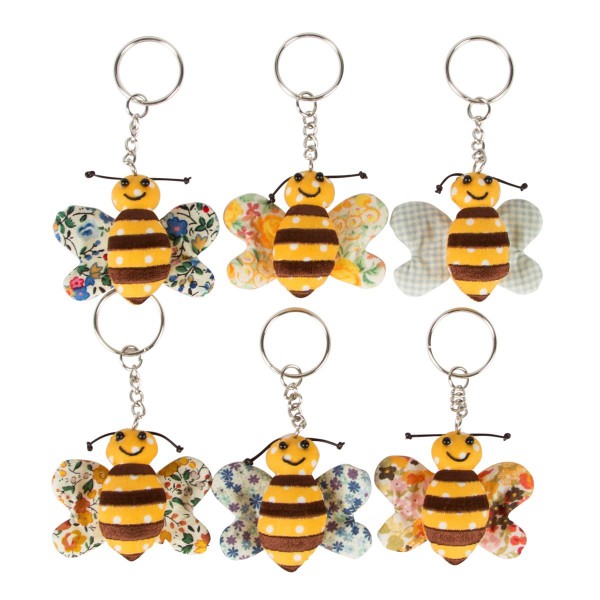 Sass & Belle - Llavero Abeja Alitas Flores Amarillas