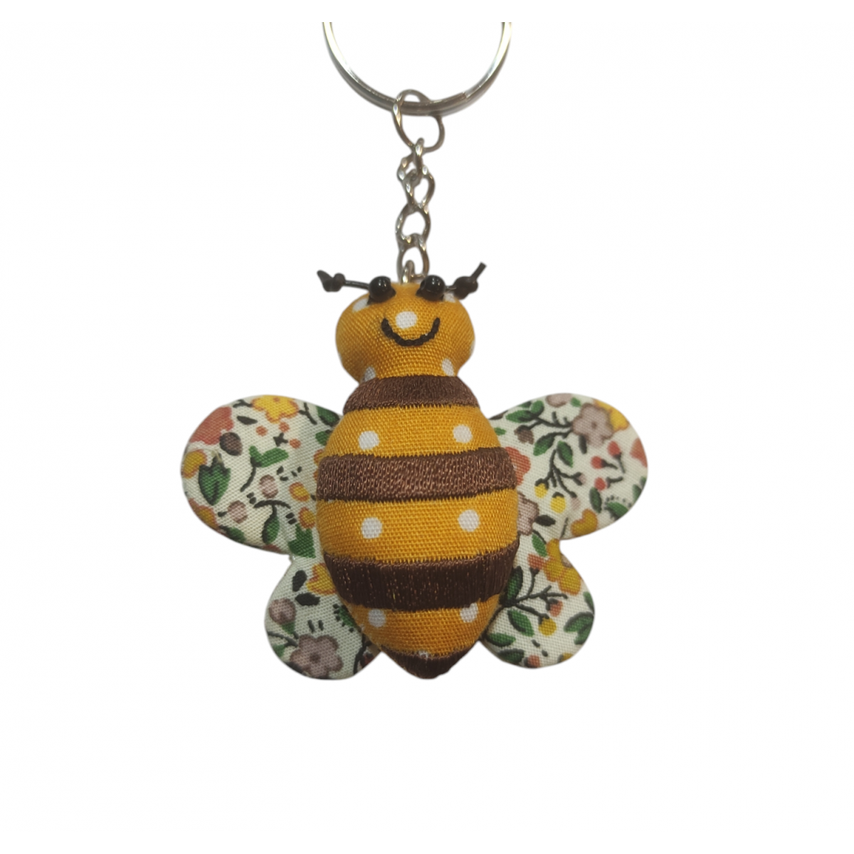 Sass & Belle - Yellow Flowers Winged Bee Keyring