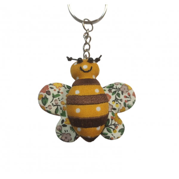 Sass & Belle - Yellow Flowers Winged Bee Keyring