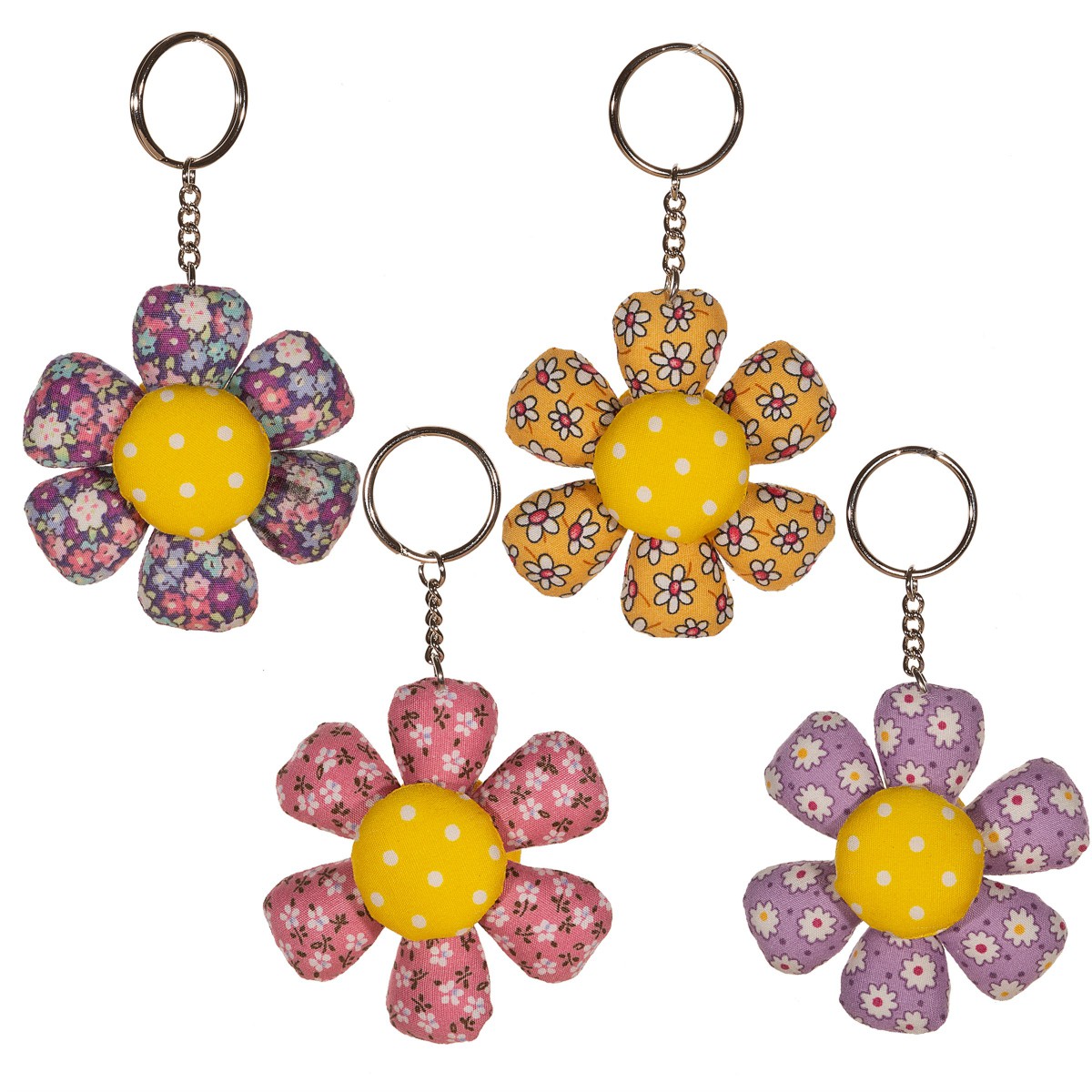 Sass & Belle - Llavero Flor Feliz Rosa